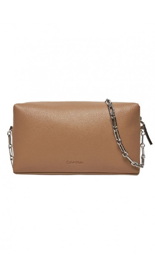 CALVIN KLEIN PLAQUE CAMERA BAG ΤΣΑΝΤΑ ΓΥΝΑΙΚΕΙΑ BEIGE
