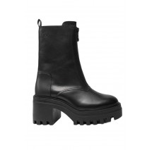 CALVIN KLEIN CHUNKY HEELED ZIP BOOT LTH ΠΑΠΟΥΤΣΙ ΓΥΝΑΙΚΕΙΟ BLACK