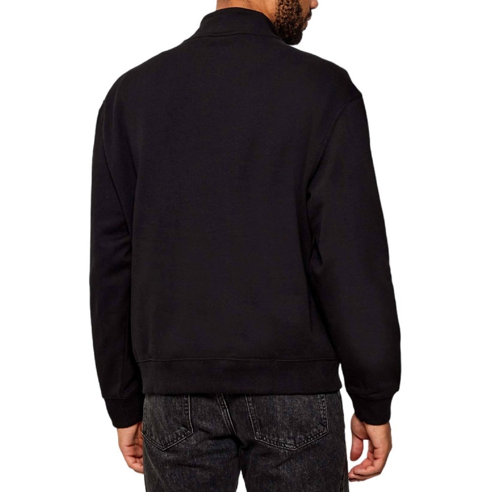 CALVIN KLEIN JEANS LS EU 350TERRY MICRO MONOLOGO QT ΜΠΛΟΥΖΑ ΦΟΥΤΕΡ ΑΝΔΡΙΚΗ BLACK