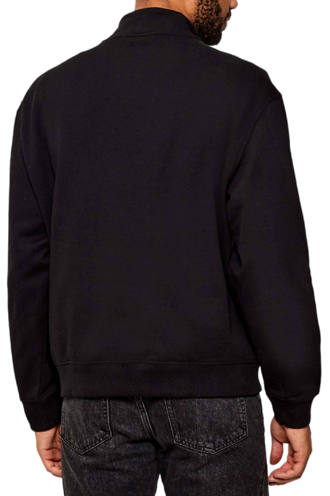 CALVIN KLEIN JEANS LS EU 350TERRY MICRO MONOLOGO QT ΜΠΛΟΥΖΑ ΦΟΥΤΕΡ ΑΝΔΡΙΚΗ BLACK