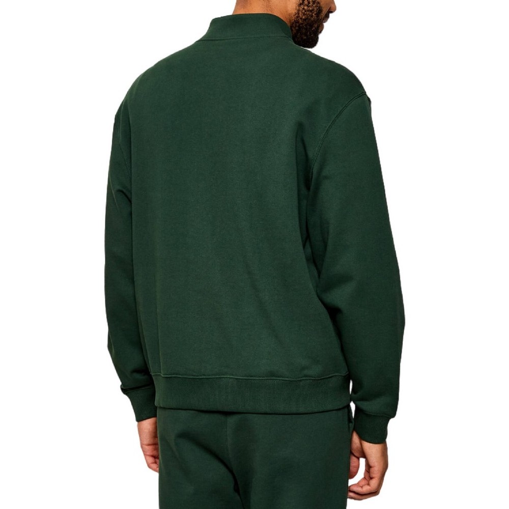 CALVIN KLEIN JEANS LS EU 350TERRY MICRO MONOLOGO QT ΜΠΛΟΥΖΑ ΦΟΥΤΕΡ ΑΝΔΡΙΚΗ GREEN