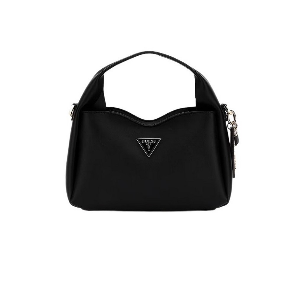 GUESS IWONA TOP ZIP CROSSBODY ΤΣΑΝΤΑ ΓΥΝΑΙΚΕΙΑ BLACK