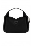 GUESS IWONA TOP ZIP CROSSBODY ΤΣΑΝΤΑ ΓΥΝΑΙΚΕΙΑ BLACK