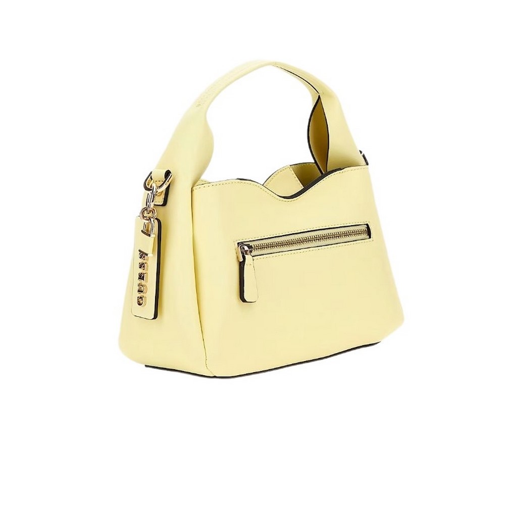 GUESS IWONA TOP ZIP CROSSBODY ΤΣΑΝΤΑ ΓΥΝΑΙΚΕΙΑ YELLOW