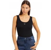 GUESS TRIANGLE BLING RIB TANK ΤΟΠ ΓΥΝΑΙΚΕΙΟ BLACK