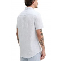 TOMMY JEANS  REG LINEN BLEND STP SS SHIRT ΠΟΥΚΑΜΙΣΟ ΑΝΔΡΙΚΟ BLUE