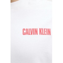 CALVIN KLEIN JEANS 16S RLX VERT LOGO CN TEE T-SHIRT ΜΠΛΟΥΖΑ ΑΝΔΡΙΚΗ WHITE