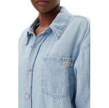 CALVIN KLEIN JEANS RELAXED DENIM SHIRT DRESS ΦΟΡΕΜΑ ΓΥΝΑΙΚΕΙΟ DENIM LIGHT