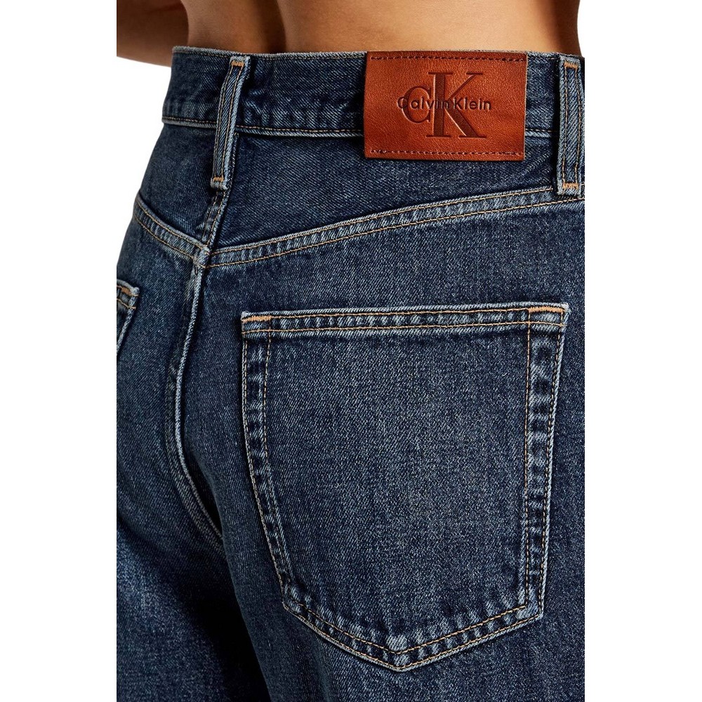 CALVIN KLEIN THE WIDE LEG TINTED HORSESHOE ΠΑΝΤΕΛΟΝΙ ΓΥΝΑΙΚΕΙΟ BLUΕ DENIM