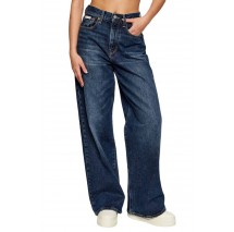 CALVIN KLEIN THE WIDE LEG TINTED HORSESHOE ΠΑΝΤΕΛΟΝΙ ΓΥΝΑΙΚΕΙΟ BLUΕ DENIM