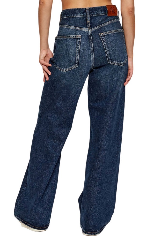 CALVIN KLEIN THE WIDE LEG TINTED HORSESHOE ΠΑΝΤΕΛΟΝΙ ΓΥΝΑΙΚΕΙΟ BLUΕ DENIM