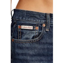 CALVIN KLEIN THE WIDE LEG TINTED HORSESHOE ΠΑΝΤΕΛΟΝΙ ΓΥΝΑΙΚΕΙΟ BLUΕ DENIM