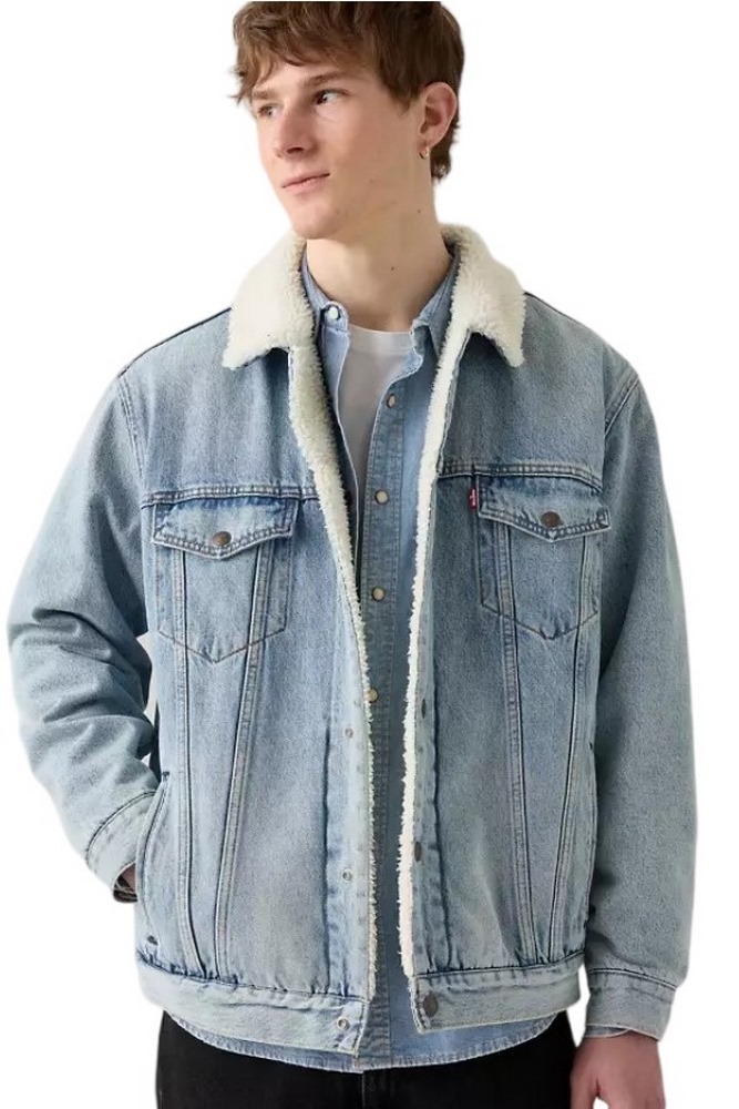 LEVIS® RELAXED FIT SHERPA TRKR ΜΠΟΥΦΑΝ ΑΝΔΡΙΚΟ LIGHT INDIGO