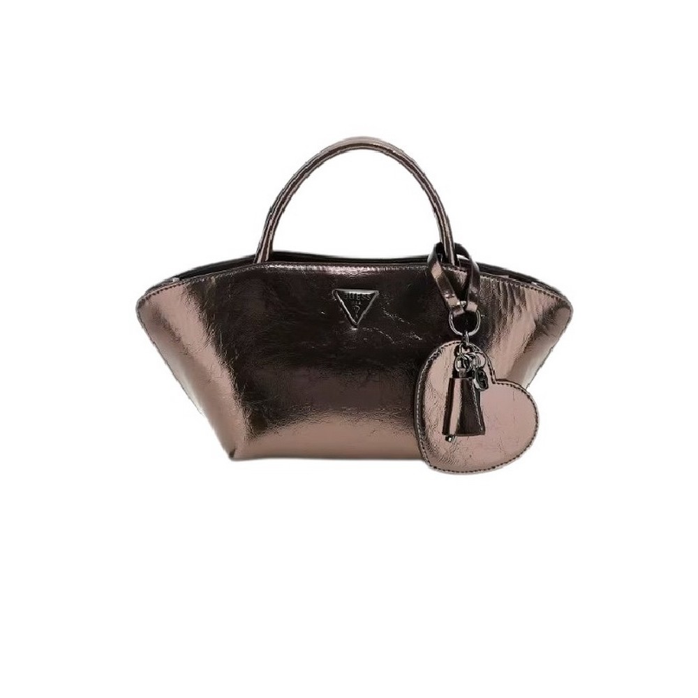 GUESS BOLENA MINI SATCHEL ΤΣΑΝΤΑ ΓΥΝΑΙΚΕΙΑ PEWTER