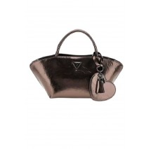 GUESS BOLENA MINI SATCHEL ΤΣΑΝΤΑ ΓΥΝΑΙΚΕΙΑ PEWTER