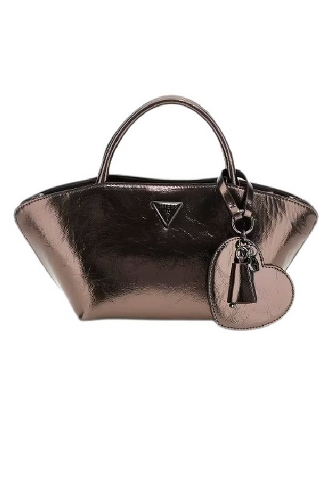 GUESS BOLENA MINI SATCHEL ΤΣΑΝΤΑ ΓΥΝΑΙΚΕΙΑ PEWTER