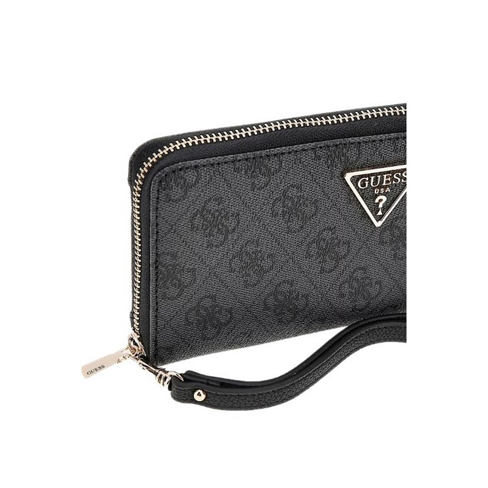GUESS LAUREL SLG LARGE ZIP AROUND ΠΟΡΤΟΦΟΛΙ ΓΥΝΑΙΚΕΙΟ BLACK