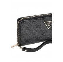 GUESS LAUREL SLG LARGE ZIP AROUND ΠΟΡΤΟΦΟΛΙ ΓΥΝΑΙΚΕΙΟ BLACK
