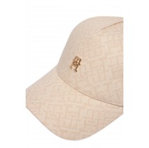 TOMMY HILFIGER MONOGRAM JACQ CAP ΚΑΠΕΛΟ ΓΥΝΑΙΚΕΙΟ BEIGE