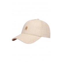 TOMMY HILFIGER MONOGRAM JACQ CAP ΚΑΠΕΛΟ ΓΥΝΑΙΚΕΙΟ BEIGE
