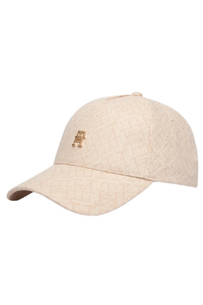 TOMMY HILFIGER MONOGRAM JACQ CAP ΚΑΠΕΛΟ ΓΥΝΑΙΚΕΙΟ BEIGE