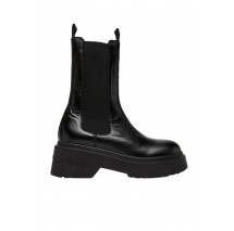 TOMMY JEANS CHUNKY SHINY LEATHER CHELSEA ΜΠΟΤΑ ΓΥΝΑΙΚΕΙΑ BLACK