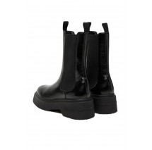 TOMMY JEANS CHUNKY SHINY LEATHER CHELSEA ΜΠΟΤΑ ΓΥΝΑΙΚΕΙΑ BLACK