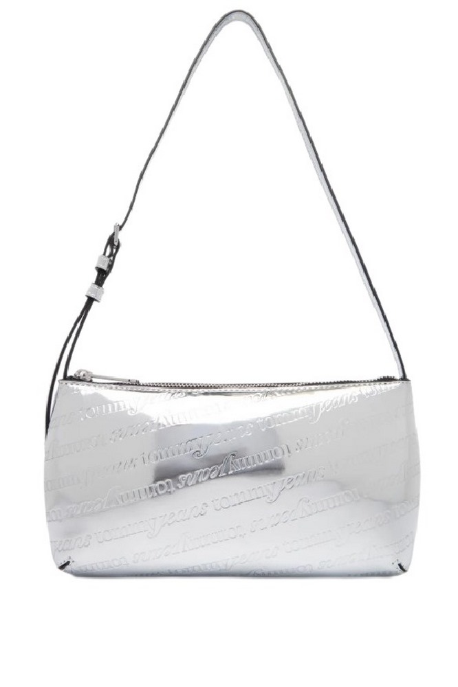 TOMMY JEANS MUST METALLIC SHOULDER BAG ΤΣΑΝΤΑ ΓΥΝΑΙΚΕΙΑ SILVER