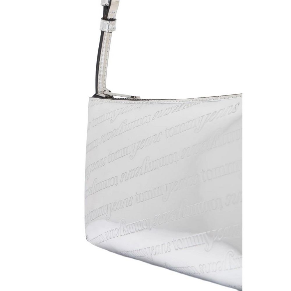 TOMMY JEANS MUST METALLIC SHOULDER BAG ΤΣΑΝΤΑ ΓΥΝΑΙΚΕΙΑ SILVER