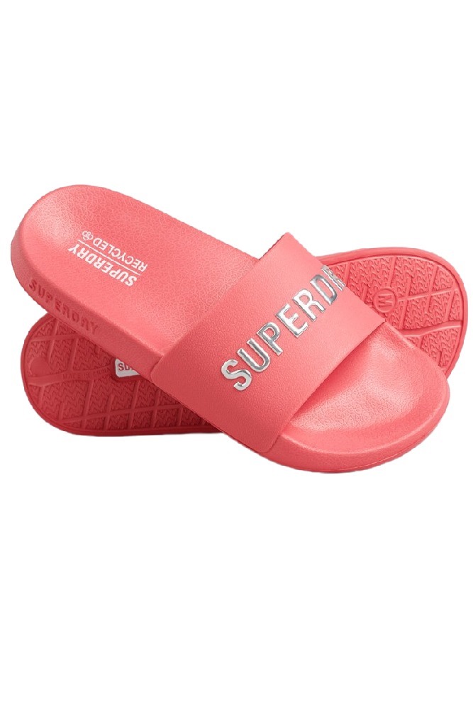 SUPERDRY CODE LOGO VEGAN POOL SLIDE ΠΟΝΤΟΦΛΑ ΓΥΝΑΙΚΕΙΑ FOYXIA