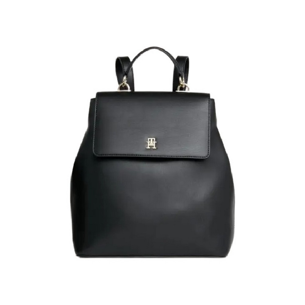 TOMMY HILFIGER REFINED BACKPACK ΤΣΑΝΤΑ ΓΥΝΑΙΚΕΙΑ BLACK