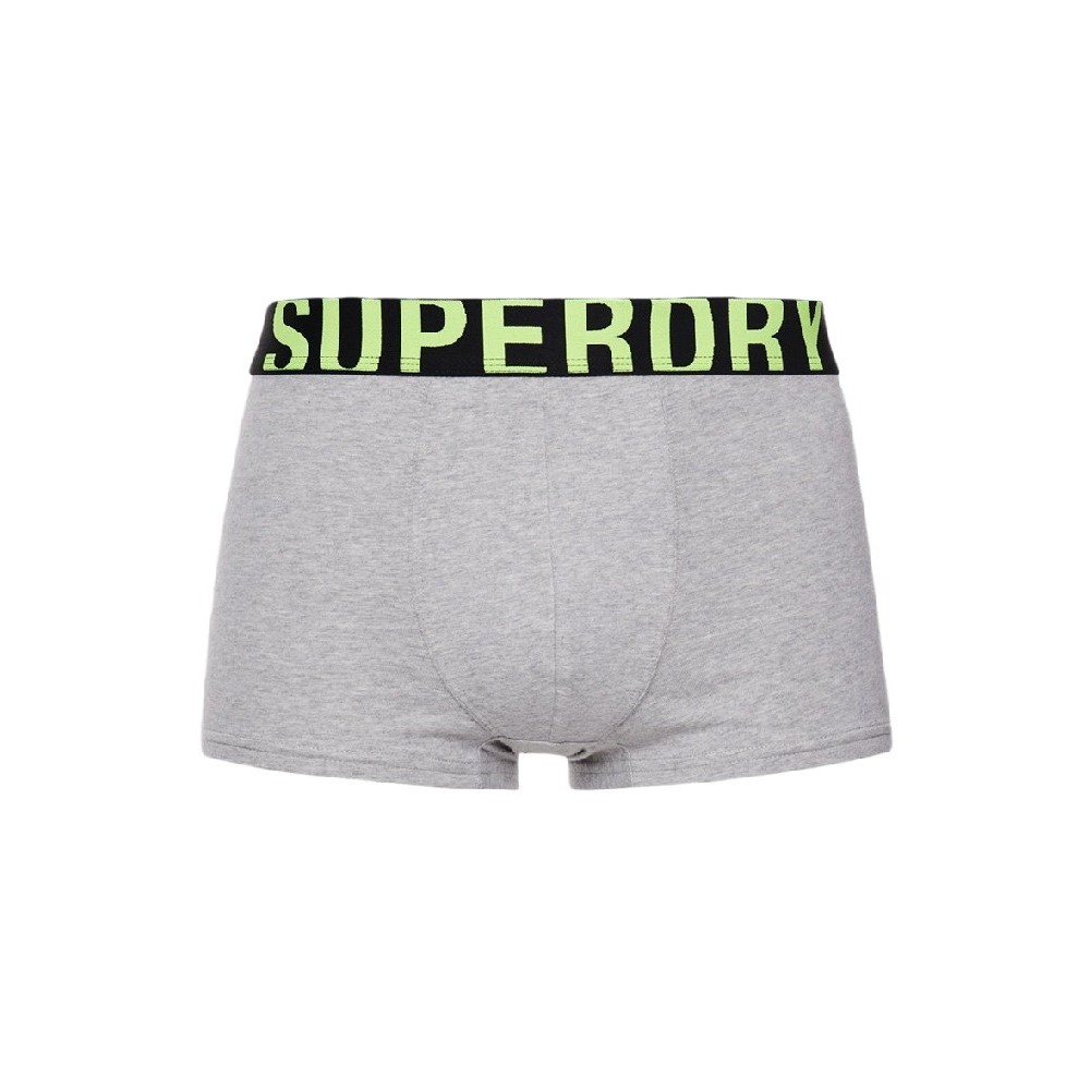 ΕΣΩΡΟΥΧΟ D1 SDRY TRUNK DUAL LOGO DOUBLE PACK ΑΝΔΡΙΚΟ SUPERDRY GREY