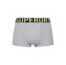 ΕΣΩΡΟΥΧΟ D1 SDRY TRUNK DUAL LOGO DOUBLE PACK ΑΝΔΡΙΚΟ SUPERDRY GREY