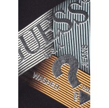GUESS SS CN TRIANGLE TEE T-SHIRT ΜΠΛΟΥΖΑ ΑΝΔΡΙΚΗ BLACK