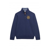 SUPERDRY GOTHIC VARSITY HALF ZIP ΜΠΛΟΥΖΑ ΦΟΥΤΕΡ ΑΝΔΡΙΚΗ NAVY