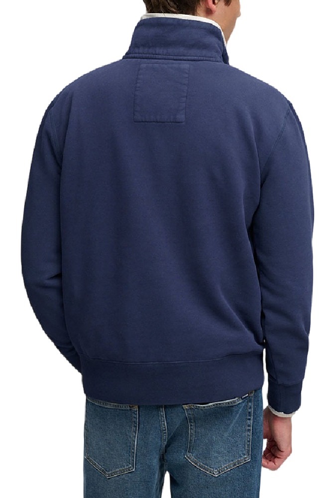 SUPERDRY GOTHIC VARSITY HALF ZIP ΜΠΛΟΥΖΑ ΦΟΥΤΕΡ ΑΝΔΡΙΚΗ NAVY