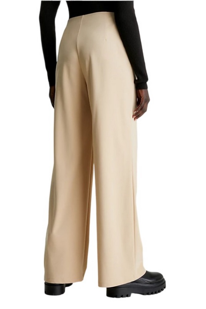 CALVIN KLEIN JEANS WIDE LEG KNIT PANT ΠΑΝΤΕΛΟΝΙ ΓΥΝΑΙΚΕΙΟ BEIGE