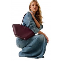 GUESS BOLENA SHOULDER SATCHEL ΤΣΑΝΤΑ ΓΥΝΑΙΚΕΙΑ WINE