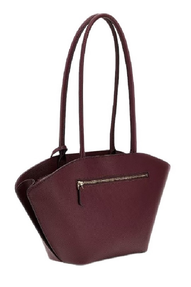 GUESS BOLENA SHOULDER SATCHEL ΤΣΑΝΤΑ ΓΥΝΑΙΚΕΙΑ WINE
