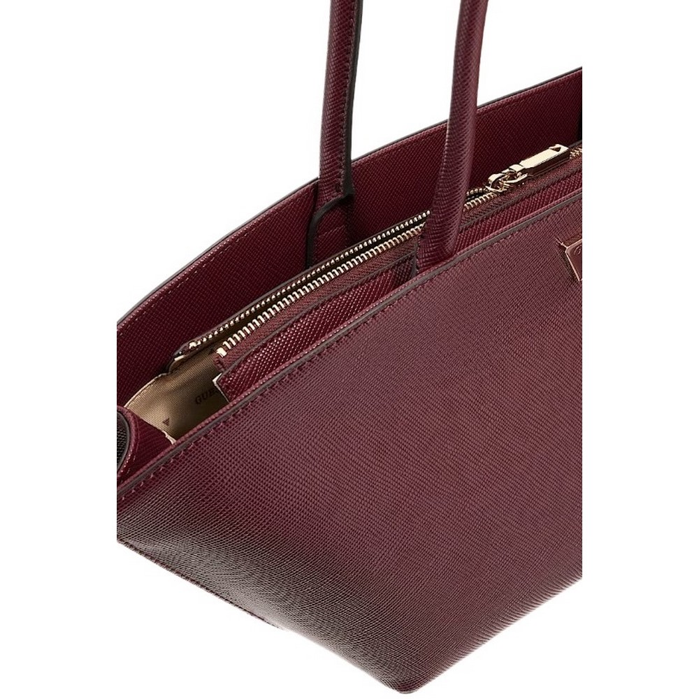 GUESS BOLENA SHOULDER SATCHEL ΤΣΑΝΤΑ ΓΥΝΑΙΚΕΙΑ WINE