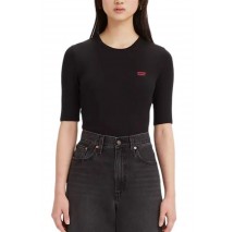 LEVIS® LUCA SLIM TEE CAVIAR RIB T-SHIRT ΜΠΛΟΥΖΑ ΓΥΝΑΙΚΕΙΑ BLACK