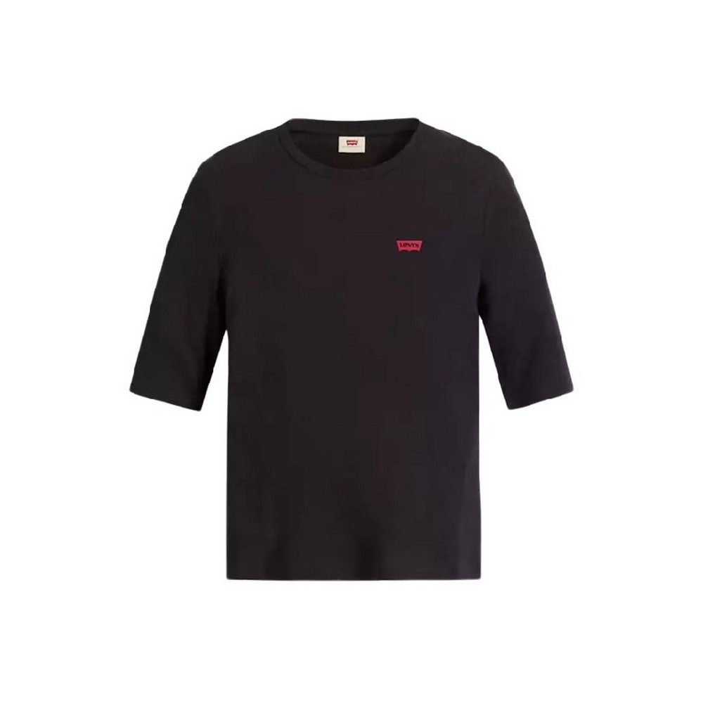 LEVIS® LUCA SLIM TEE CAVIAR RIB T-SHIRT ΜΠΛΟΥΖΑ ΓΥΝΑΙΚΕΙΑ BLACK