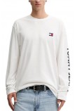 TOMMY JEANS RLX NEW CLASSICS LS TEE ΜΠΛΟΥΖΑ ΑΝΔΡΙΚΗ ECRU