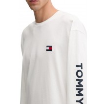 TOMMY JEANS RLX NEW CLASSICS LS TEE ΜΠΛΟΥΖΑ ΑΝΔΡΙΚΗ ECRU