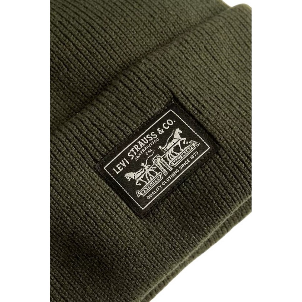 LEVIS® BACKPATCH BEANIE ΣΚΟΥΦΟΣ ΑΝΔΡΙΚΟΣ KHAKI
