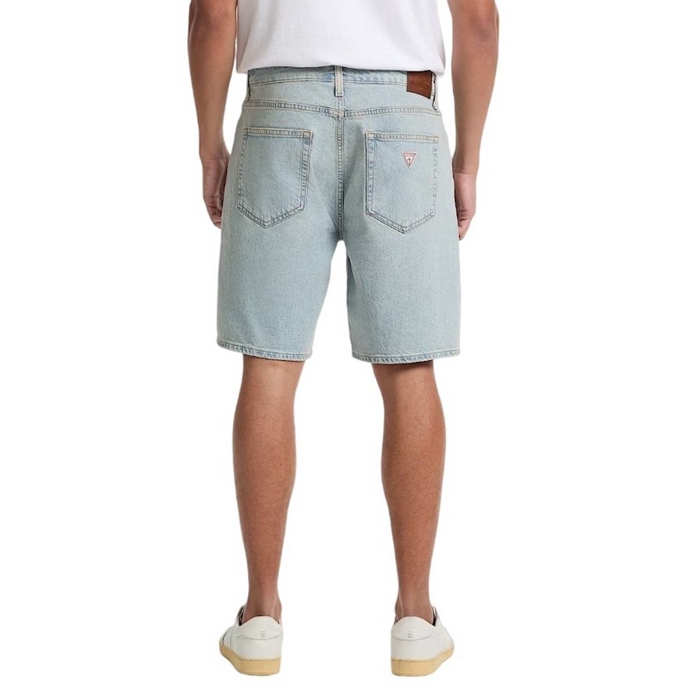 GUESS JEANS REGULAR DENIM SHORT ΣΟΡΤΣ ΓΥΝΑΙΚΕΙΟ INDIGO