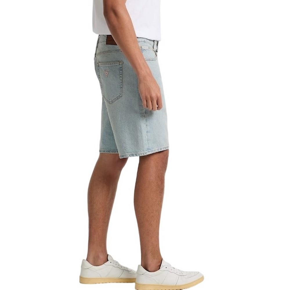 GUESS JEANS REGULAR DENIM SHORT ΣΟΡΤΣ ΓΥΝΑΙΚΕΙΟ INDIGO