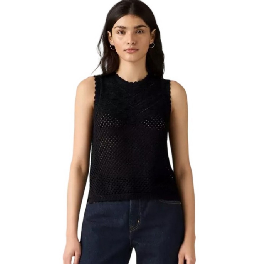 LEVIS® ADRIENNE CROCHET TANK ΤΟΠ ΓΥΝΑΙΚΕΙΟ BLACK