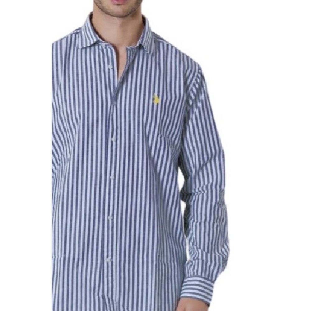 U.S POLO ASSN IVOR 002371 EH03 SHIRT LS REGULAR FIT  ΠΟΥΚΑΜΙΣΟ ΑΝΔΡΙΚΟ NAVY