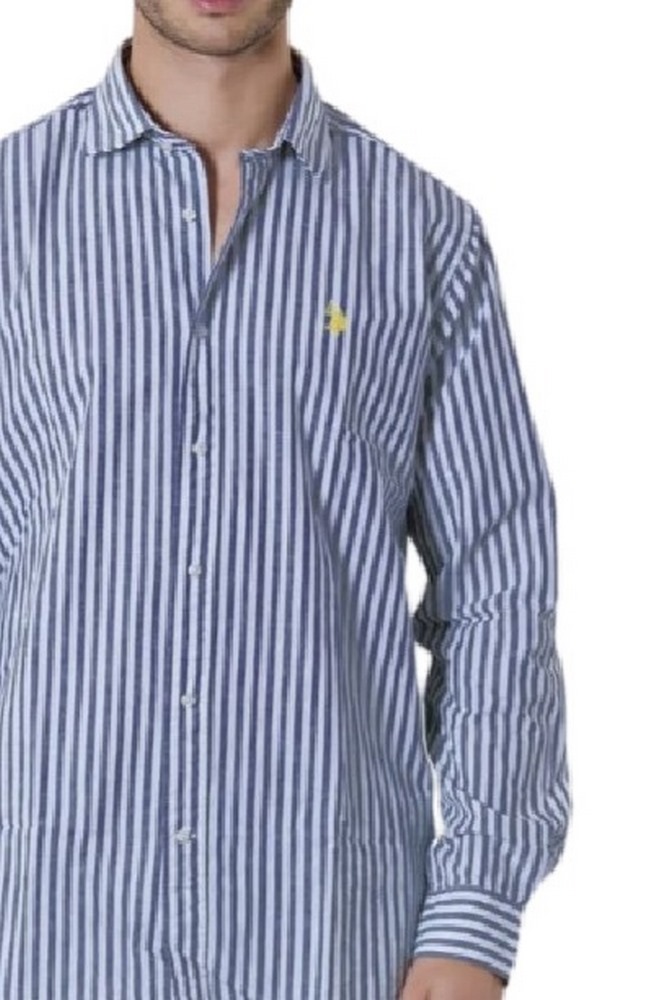 U.S POLO ASSN IVOR 002371 EH03 SHIRT LS REGULAR FIT  ΠΟΥΚΑΜΙΣΟ ΑΝΔΡΙΚΟ NAVY